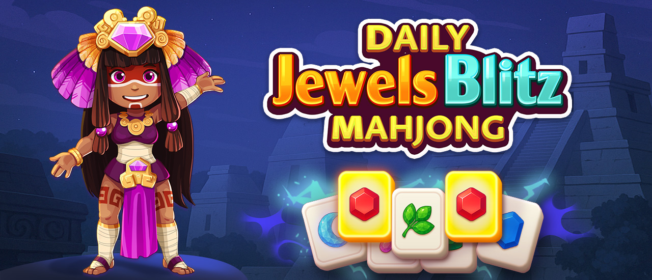 Daily Jewels Blitz Mahjong Game Online - Free Puzzle Game